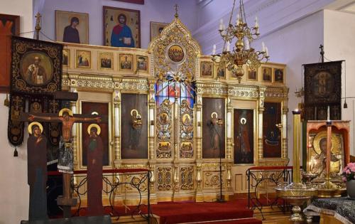 Orthodox Church of the Assumption of St. Mary iconostasis 24 Szpitalna street Old Town Krakow Poland